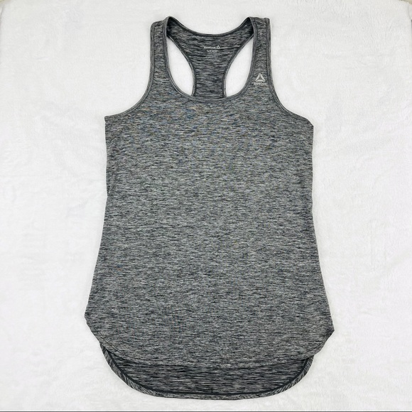 Reebok Tops - Reebok Marled Gray Racerback Tank Top Size Small